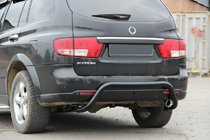 SsangYong Kyron 2005-2014 Rear Bar AK007 Black (Stainless Steel) photo 2