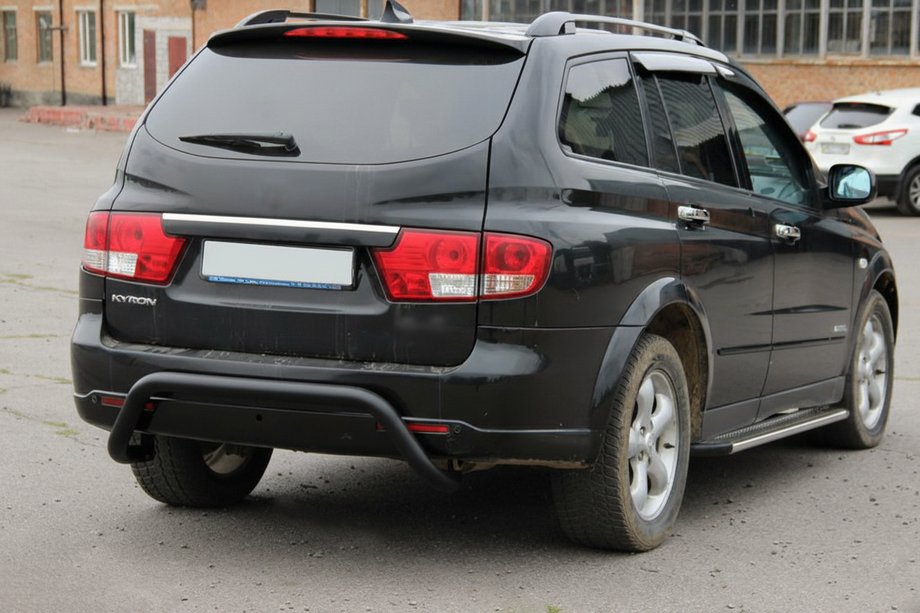 SsangYong Kyron 2005-2014 Rear Bar AK007 Black (Stainless Steel) Image