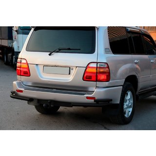 Rear Corner Bars AK003-Double Black (2 pcs, stainless steel) Toyota Land Cruiser 100 1998-2007 photo 2
