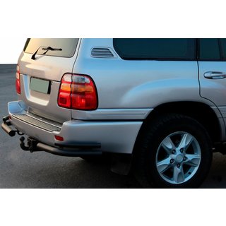 Rear Corner Bars AK003-Double Black (2 pcs, stainless steel) Toyota Land Cruiser 100 1998-2007 photo 1