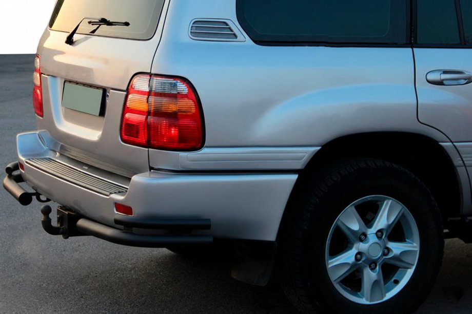 Toyota Land Cruiser 100 1998-2007 Rear Corner Bars AK003-Double Black (2 pcs, stainless steel) Photo 1