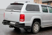Volkswagen Amarok 2010-2022 Rear Corner Bars AK003-Double Black (2 pcs, stainless steel) photo 3