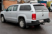 Volkswagen Amarok 2010-2022 Rear Corner Bars AK003-Double Black (2 pcs, stainless steel) photo 4