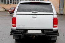 Volkswagen Amarok 2010-2022 Rear Corner Bars AK003-Double Black (2 pcs, stainless steel) photo 5