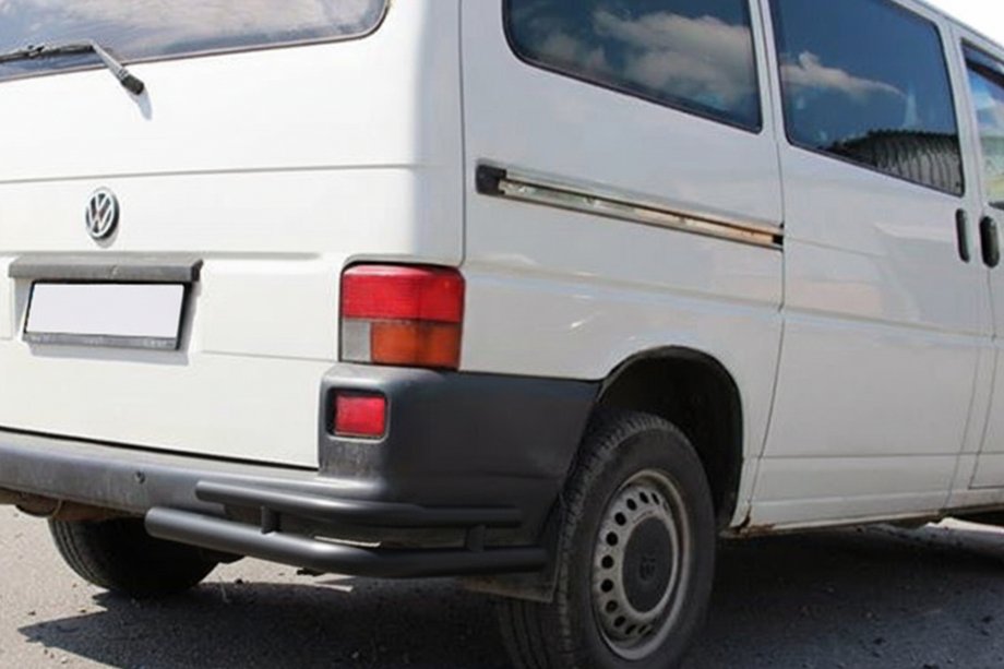 Volkswagen T4 Caravelle/Multivan 1990–2003 Rear Double Corner Bars AK003-Double Black (2 pcs, stainless steel) Image