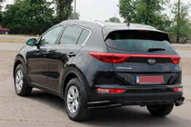 Kia Sportage 2015-2021 Rear Double Corner Guard AK003 Double Black (Stainless Steel) photo 3
