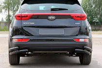Kia Sportage 2015-2021 Rear Double Corner Guard AK003 Double Black (Stainless Steel) photo 2