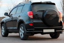 Toyota Rav 4 2006-2013 Rear Corner Bars AK003-double Black (2 pcs, stainless steel) photo 2