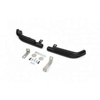 Rear Double Corner Bars AK003 Double Black (Stainless Steel) Hyundai Santa Fe 2 2006-2012 photo 1