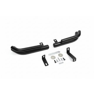 Rear Double Corner Bars AK003 Double Black (Stainless Steel) Hyundai Santa Fe 2 2006-2012 photo 2