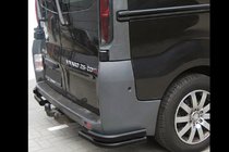 Renault Trafic 2001–2015 Rear Corner Bars AK003-Double Black (Stainless Steel) photo 3