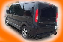 Renault Trafic 2001–2015 Rear Corner Bars AK003-Double Black (Stainless Steel) photo 2