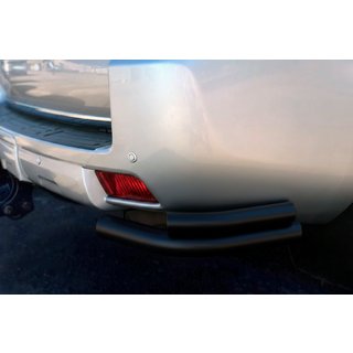 Rear Corner Bars AK003-Double Black (Stainless Steel) Toyota Land Cruiser Prado 150 2009-2023 photo 1