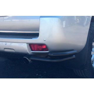 Rear Corner Bars AK003-Double Black (Stainless Steel) Toyota Land Cruiser Prado 150 2009-2023 photo 2