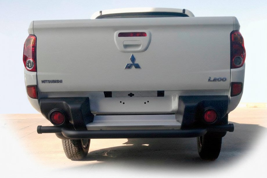 Mitsubishi L200 2006-2015 Rear Guard AK007 Black (Stainless Steel) Image