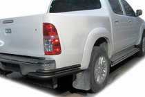 Toyota Hilux 2006-2015 Rear Corner Bars AK003-Double Black (Stainless Steel) photo 1