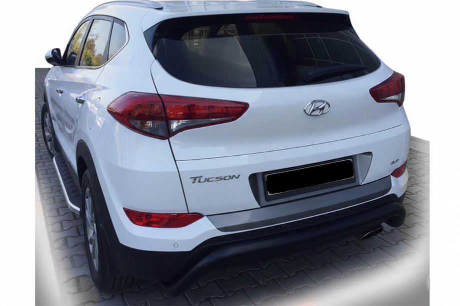 Hyundai Tucson TL 2016-2021 Rear Bar AK007 Black (Stainless Steel) Image