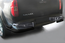 Nissan Navara 2006-2015 Rear Guard AK003-Double Black (Stainless Steel) photo 2