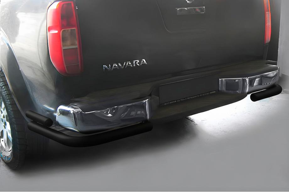Nissan Navara 2006-2015 Rear Guard AK003-Double Black (Stainless Steel) Image