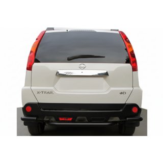 Rear corner bars with center section AK0073 Black (2 pcs, stainless steel)