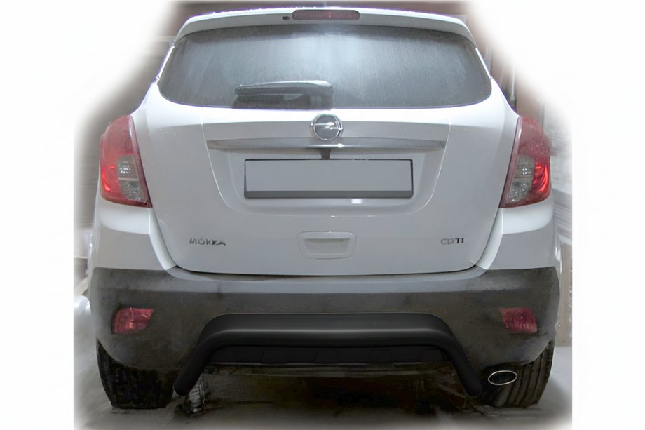Opel Antara 2006-2017 Rear Bar AK007-2 Black (Stainless Steel) Image