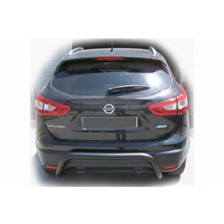 Rear Bar AK007-2 Black (Stainless Steel) Nissan Qashqai 2014-2021