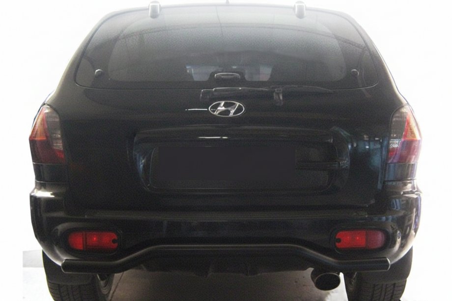 Hyundai Santa Fe 1 2000-2006 Rear Bar AK004 Black (Stainless Steel) Image