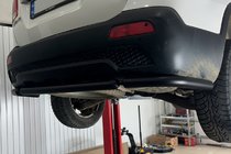 Kia Sorento II XM 2009-2014 Rear corner bars with center section AK007-3 Black (2 pcs, stainless steel) photo 2