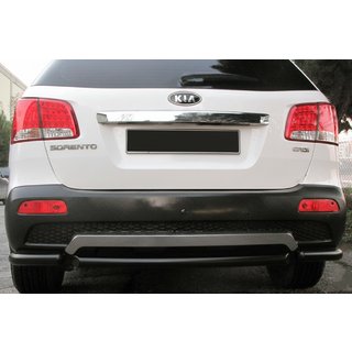 Rear corner bars with center section AK007-3 Black (2 pcs, stainless steel) photo 1