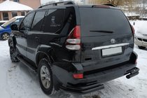 Toyota Land Cruiser Prado 120 2002-2009 Rear Double Bars AK003-2 Black (2 pcs, Stainless Steel) photo 3
