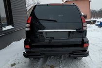 Toyota Land Cruiser Prado 120 2002-2009 Rear Double Bars AK003-2 Black (2 pcs, Stainless Steel) photo 2