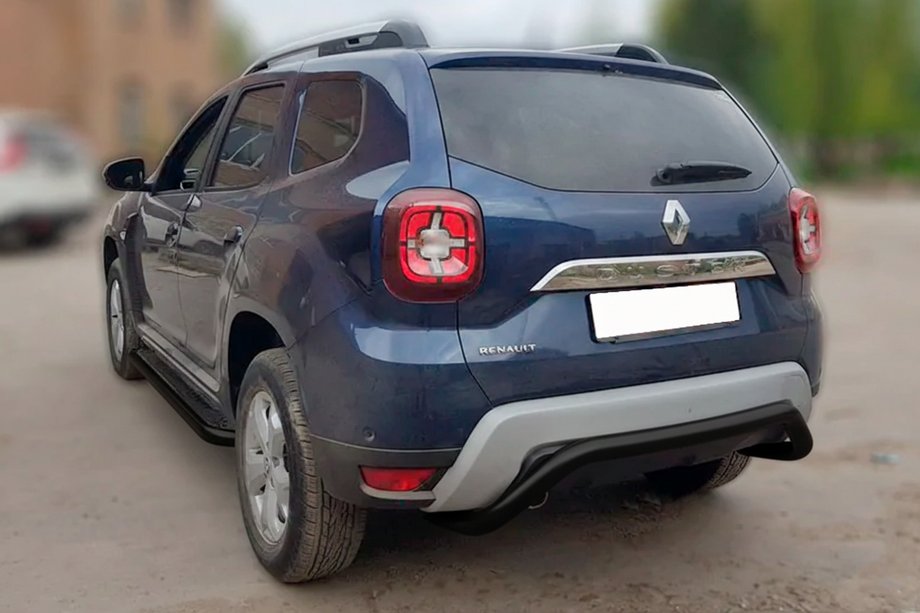 Renault Duster 2018-2024 Rear Guard AK007 Black (Stainless Steel) Image