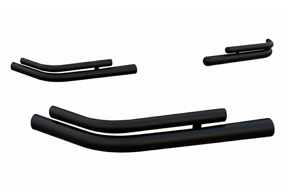 Fiat Doblo II 2010-2022 Rear Double Corner Bars AK003-double Black (2 pcs, Stainless Steel) Image