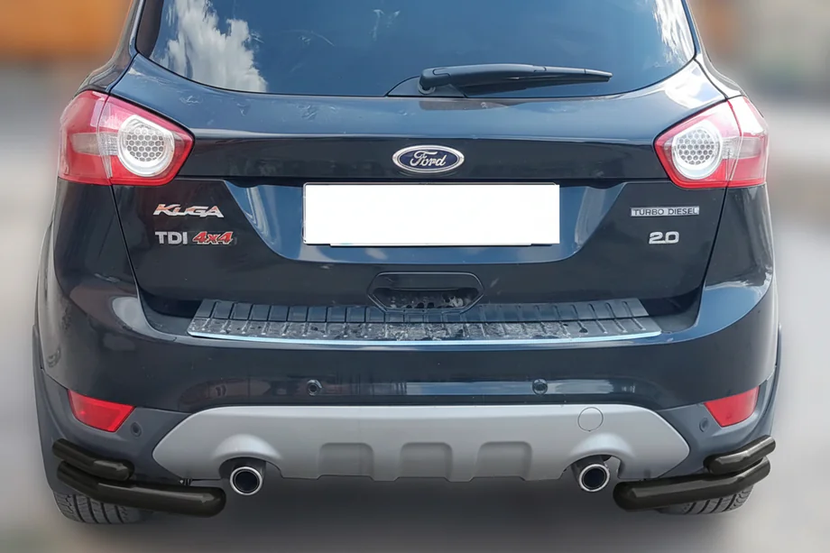 Ford Kuga 2008-2013 Rear Double Corner Bars AK003-double Black (2 pcs, Stainless Steel) Image