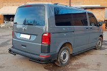 Volkswagen T6 2015-2024 Rear Corner Bars AK003-Double Black (2 pcs, stainless steel) photo 4