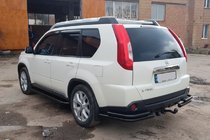 Nissan X-trail T31 2007-2014 Rear Corner Bars AK003-Double Black (2 pcs, stainless steel) photo 3