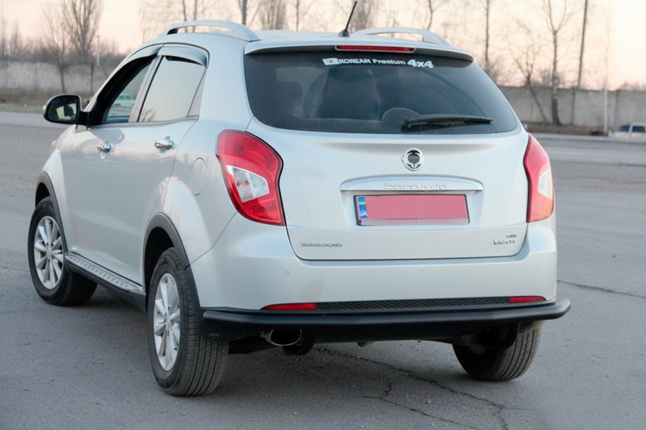 SsangYong Korando 2010-2019 Rear Bar AK005 Black (Stainless Steel) Image