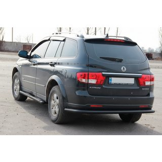 Rear Bar AK005 Black (Stainless Steel) SsangYong Kyron 2005-2014 photo 1