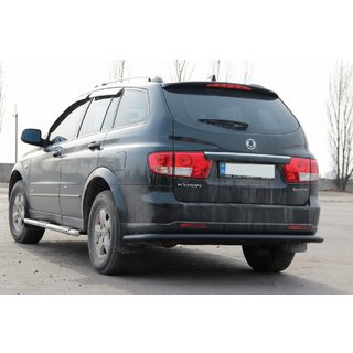 Rear Bar AK005 Black (Stainless Steel) SsangYong Kyron 2005-2014 photo 2
