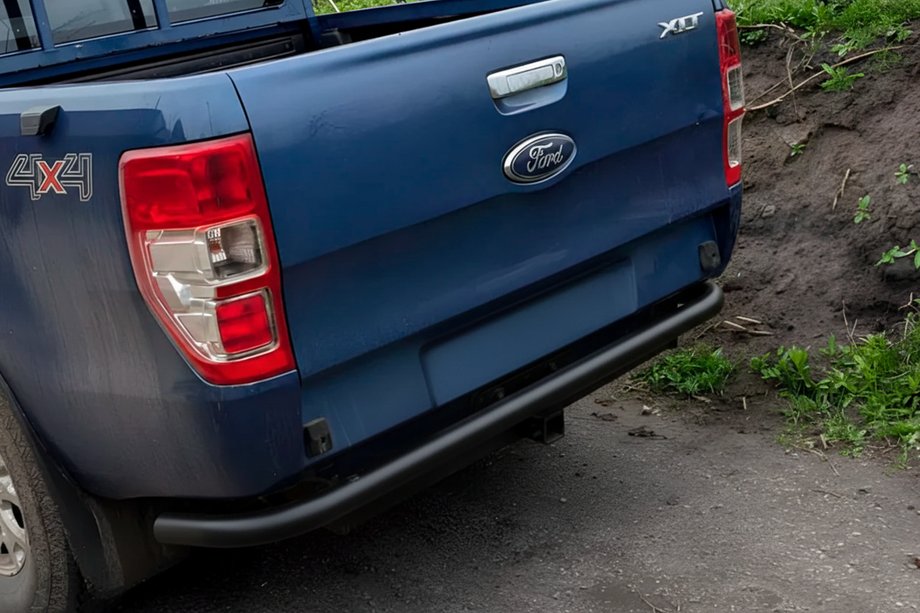 Ford Ranger 2011–2022 Rear Guard AK005 Black (2011-2018, Stainless Steel) Image