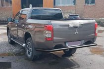Fiat Fullback 2016- Rear Guard AK005 Black (Stainless Steel) photo 2