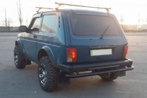 Lada Niva and Urban 1977- Rear Bar AK002 Double Black photo 1