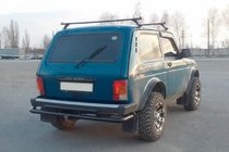 Lada Niva and Urban 1977- Rear Bar AK002 Double Black photo 3