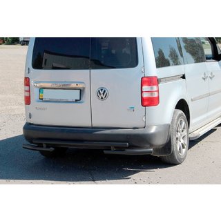 Rear Roll Bar AK003-2 Black (2 pcs, Stainless Steel) Volkswagen Caddy 2004-2010 photo 1