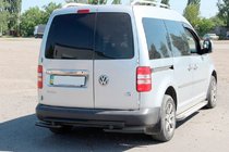 Volkswagen Caddy 2010-2015 Rear Roll Bar AK003-2 Black (2 pcs, Stainless Steel) photo 4