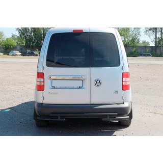 Rear Roll Bar AK003-2 Black (2 pcs, Stainless Steel) Volkswagen Caddy 2010-2015 photo 2