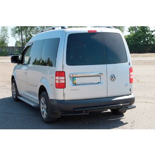 Rear Roll Bar AK003-2 Black (2 pcs, Stainless Steel) Volkswagen Caddy 2010-2015 photo 3