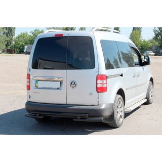 Rear Roll Bar AK003-2 Black (2 pcs, Stainless Steel) Volkswagen Caddy 2010-2015 photo 4