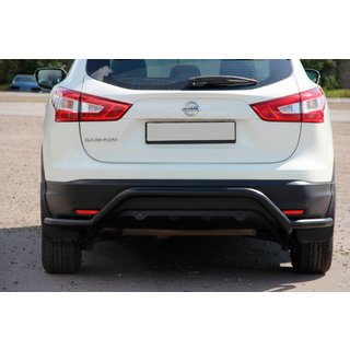 Rear Bar AK007-Plus Black (Stainless Steel) Nissan Qashqai 2014-2021 photo 1