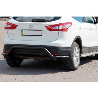 Rear Bar AK007-Plus Black (Stainless Steel) Nissan Qashqai 2014-2021 photo 2